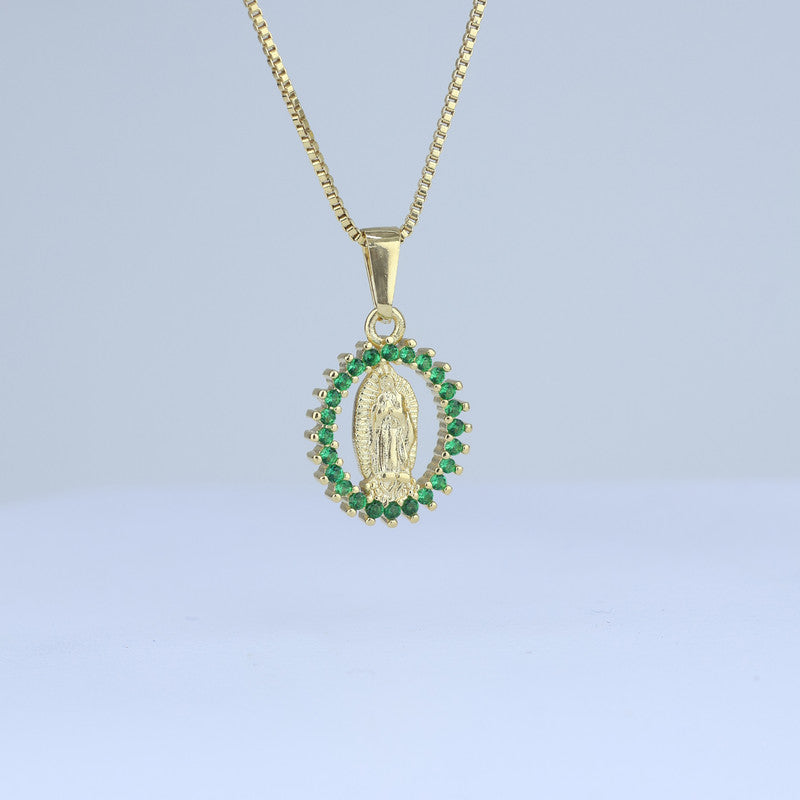 DIJE MEDALLA GUADALUPE B. ESMERALDAS 20*12MM 706792 - 6317