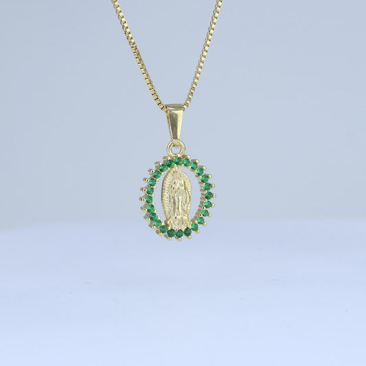 DIJE MEDALLA GUADALUPE B. ESMERALDAS 20*12MM 706792 - 6317