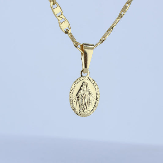 DIJE MEDALLA MILAGROSA REMARCADA 10*6MM 706037