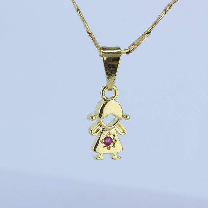 DIJE NIÑA ZIRCON ROSA LT 6*17MM 706767