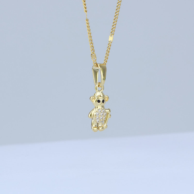 DIJE OSO MONOPATIN 18*7MM CON ZIRCONES 706701