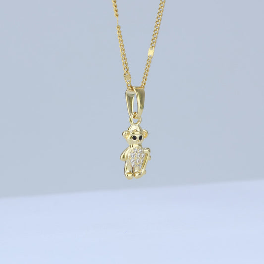 DIJE OSO MONOPATIN 18*7MM CON ZIRCONES 706701