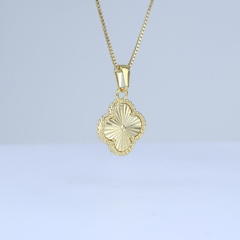 DIJE TREBOL DOBLE DIAMANTADO BORDE BALIN 706811 - 6339