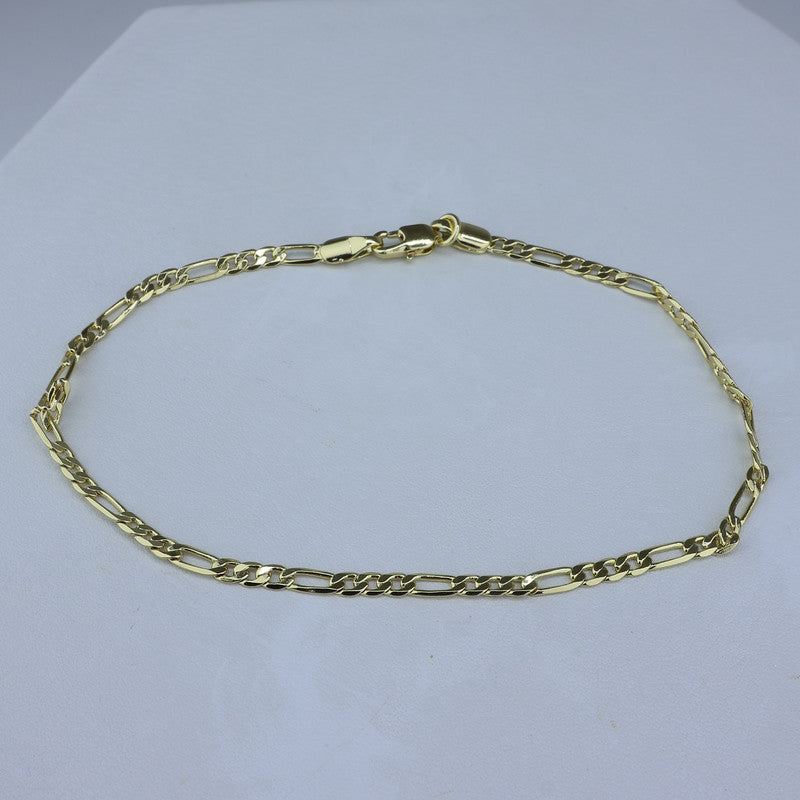 PULSERA LAMINADA 18KD 3X1 3MM-21CM PUL 0061/21