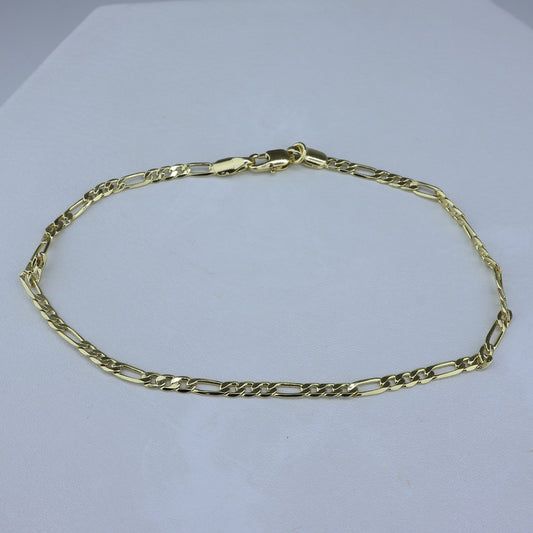PULSERA LAMINADA 18KD 3X1 3MM-21CM PUL 0061/21