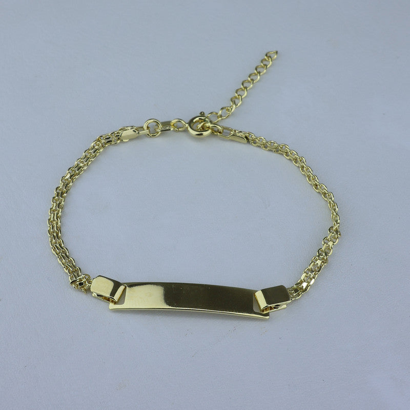 PULSERA LAMINADA 18KD BEBE CHINO PUL I059