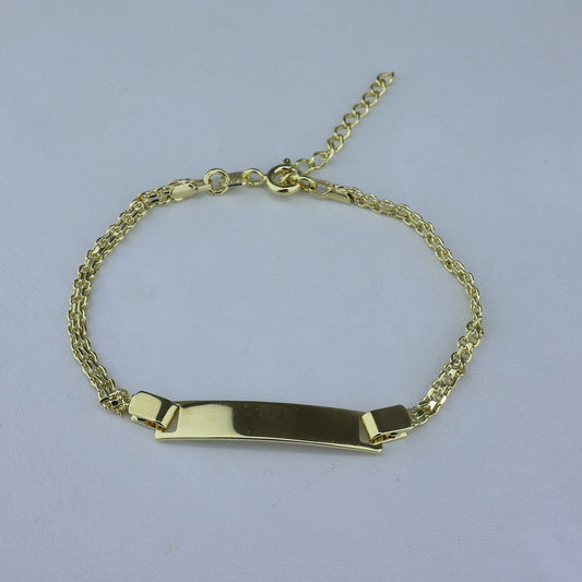 PULSERA LAMINADA 18KD BEBE CHINO PUL I059