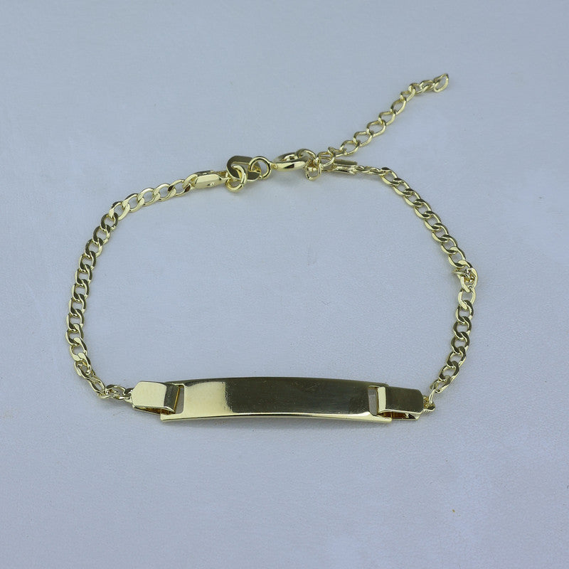 PULSERA LAMINADA 18KD BEBE GRUMET PUL I056