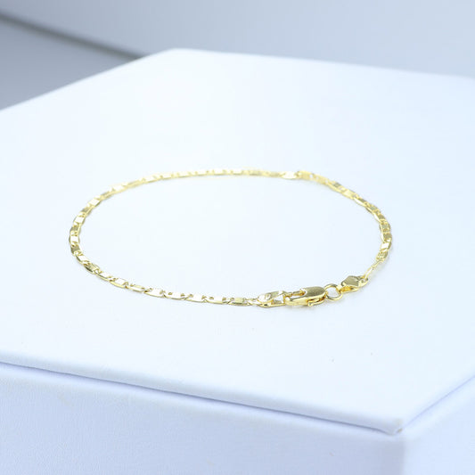PULSERA BS ESLABON HORIZONTAL Y VERTICA 816-E-2564 19L - 6117