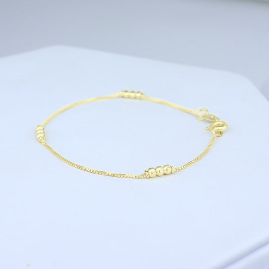 PULSERA BS VENECIANA DOBLE 2MM 19CM 816-E-2035-19-L