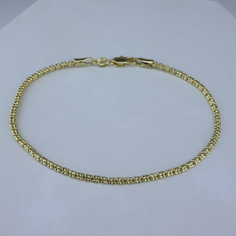 PULSERA LAMINADA 18KD CARRIL TRIPLE 21CM PULBAR3/21