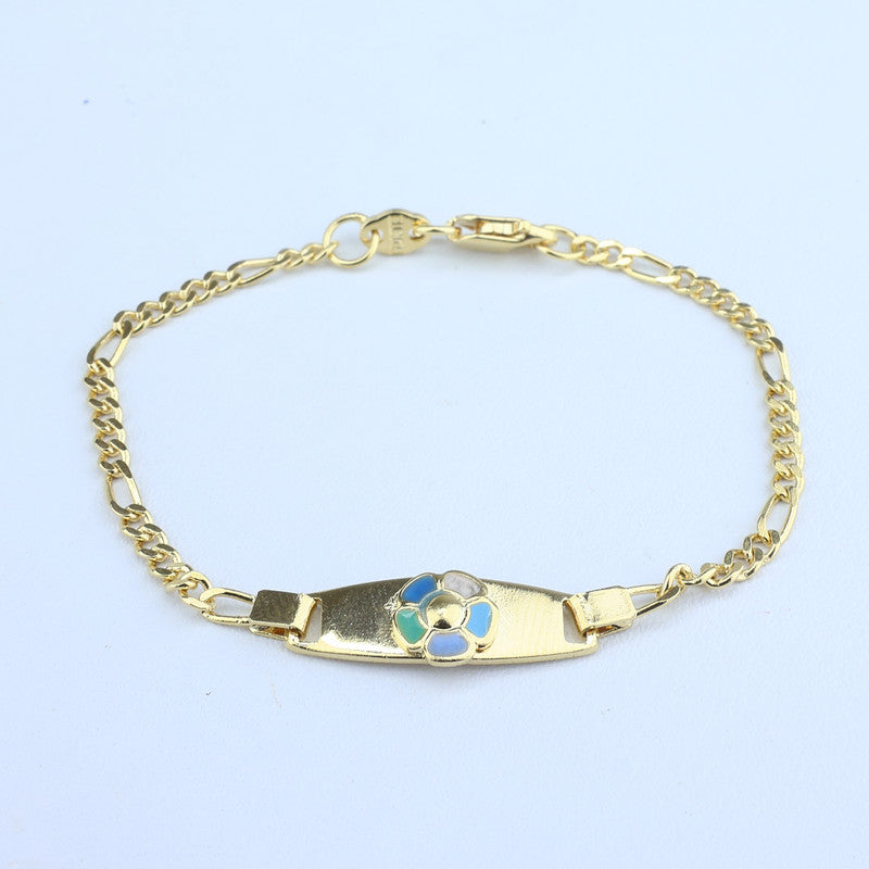 PULSERA CARTIER 5X1.25*14CM/PLACA OVALADA CON DIJE FLOR COL 708046