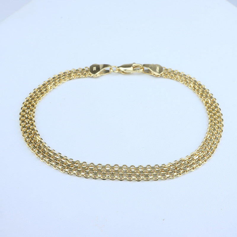 PULSERA CHINESCA DOS CARRILES 6MM 20CM 708334