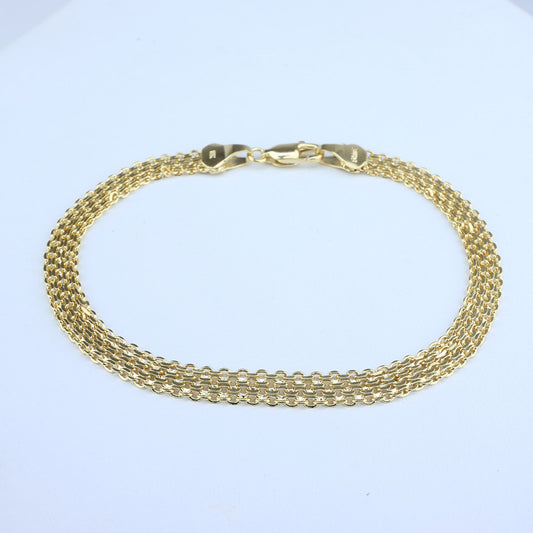 PULSERA CHINESCA DOS CARRILES 6MM 20CM 708334