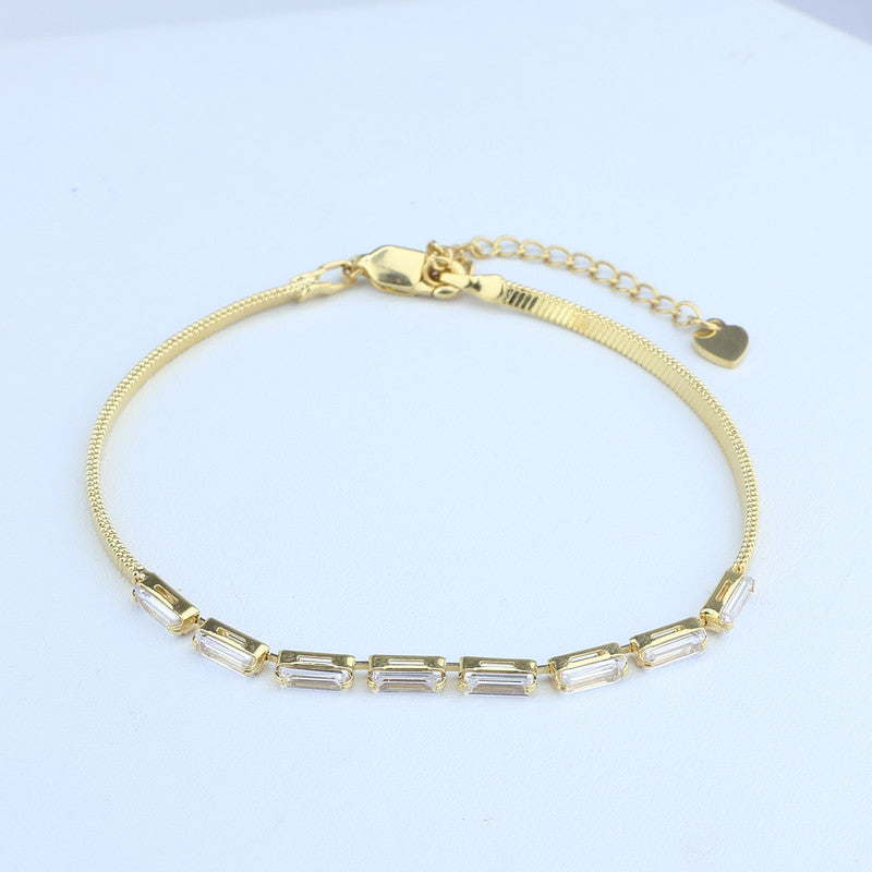 PULSERA COLA RATON CENTRO TIPO BAGUETTE 2.3*17CM CON EXT 708483