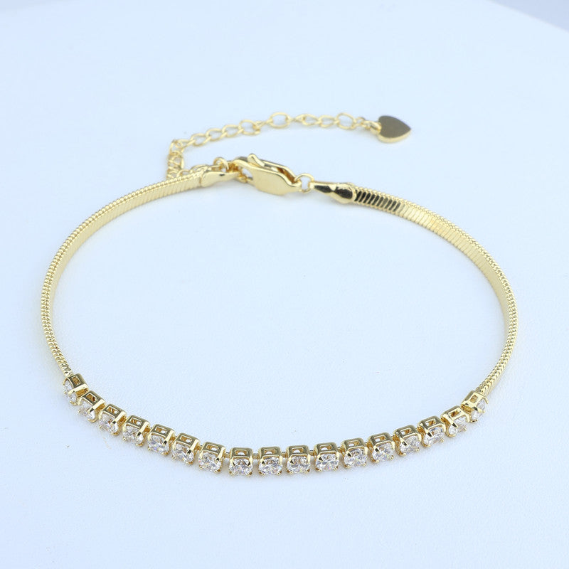 PULSERA COLA RATON/CENTRO BAGUETTE 2.3MM*16MM CON EXTENS 708480