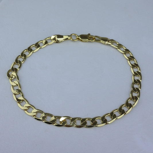PULSERA LAMINADA 18KD CUBANA 5MM-18CM PUL 1527/18