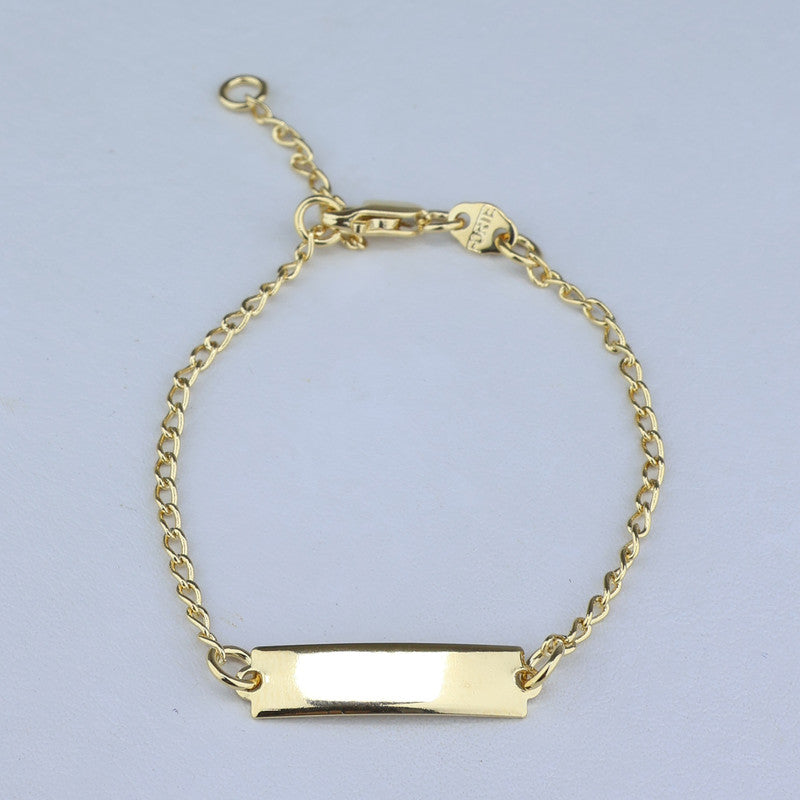 PULSERA ESLABON 1.5MM*15.5CM/PLACA LISA 4.6*20MM 708043 - 6747