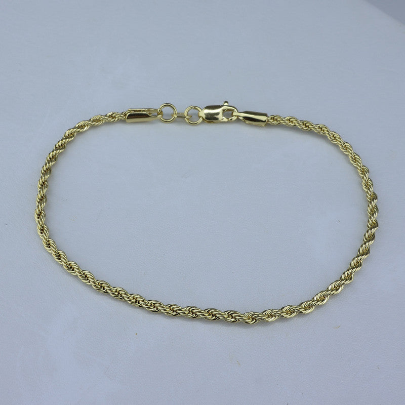 PULSERA LAMINADA 18KD LAZO 2MM-18CM PUL 381/18