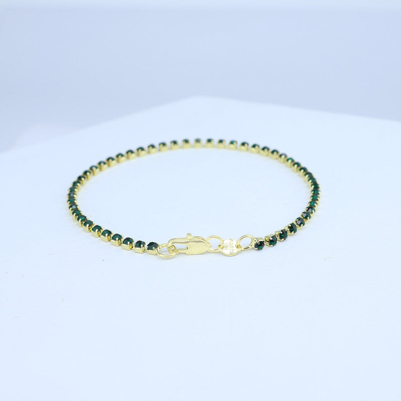 PULSERA STRASS ESMERALDAS 18CM 708486 - 6381