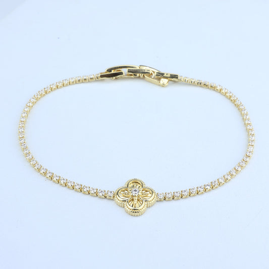 PULSERA TENNIS CLASICA/CENTRO VAN CLEEF RADIADO 18CM 708472