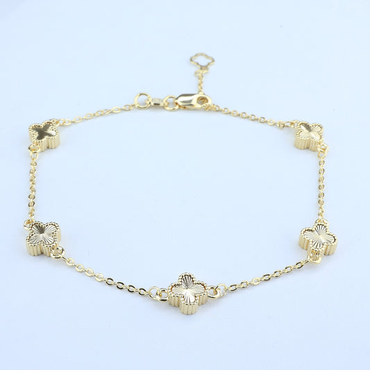 PULSERA TREBOL DIAMNATADO 6.7MM*20.5CM 708503