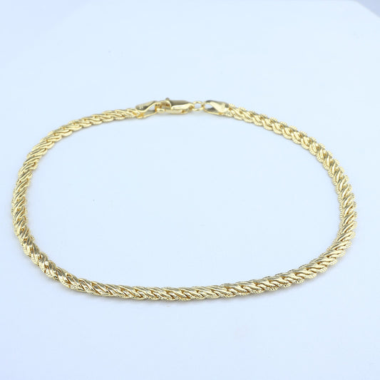 PULSERA TRENSA BORDE TROQUELADO 4MM*21CM 708397