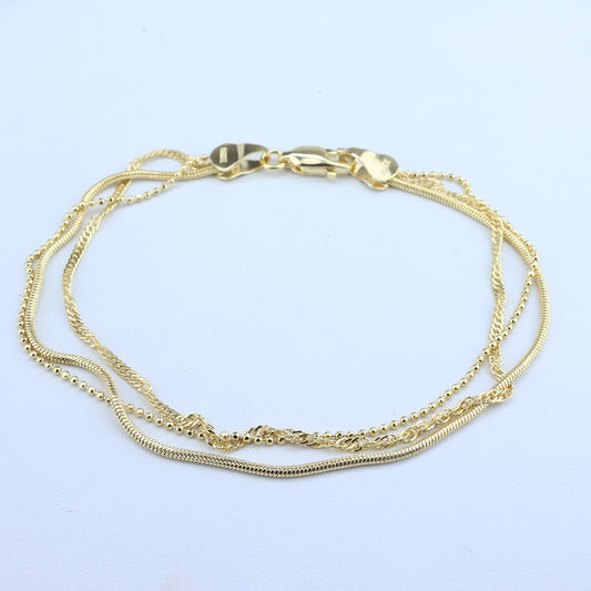 PULSERA TRES TEJIDOS 19CM 708513