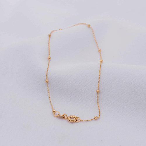 TOBILLERA ESLABON 0.6MM BALIN 2MM 24CM 709118A211