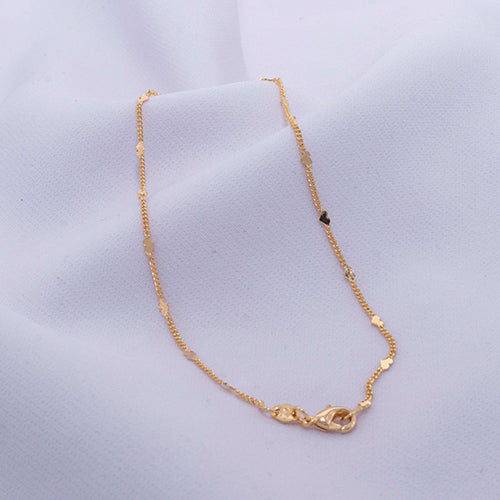 TOBILLERA CUBANITA CORAZON 1MM 25CM 709119A212