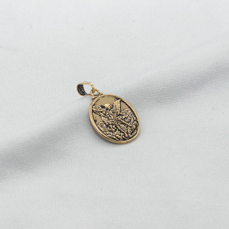DIJE MEDALLA SAN MIGUEL ARCANGEL ENVEJECIDO 706127A207 - 3532