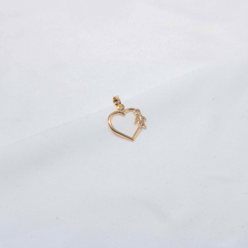 DIJE SILUETA CORAZON NIÑO UNICOLOR 706247A203 - 3597
