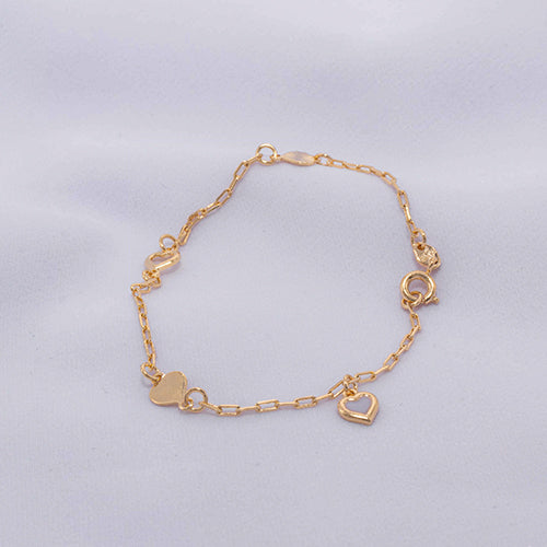 PULSERA GOURMET CORAZONES 1MM 18CM 708249A210