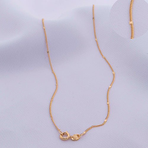 CADENA CUBANA DIAMANTADA 1MM 45CM 703256A212