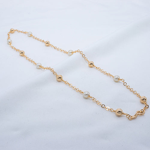 COLLAR ARGOLLA BALIN PERLA 45CM 718002A205