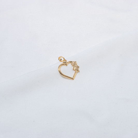 DIJE SILUETA CORAZON NIÑA UNICOLOR 706318A203 - 3550