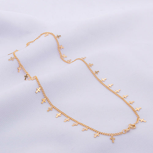 COLLAR CRUZ TEJIDO CUBANO 1.8MM 40CM 718031A303