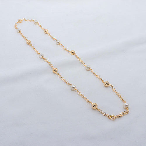 COLLAR AGOLLA PERLA BALIN 50CM 718400A204