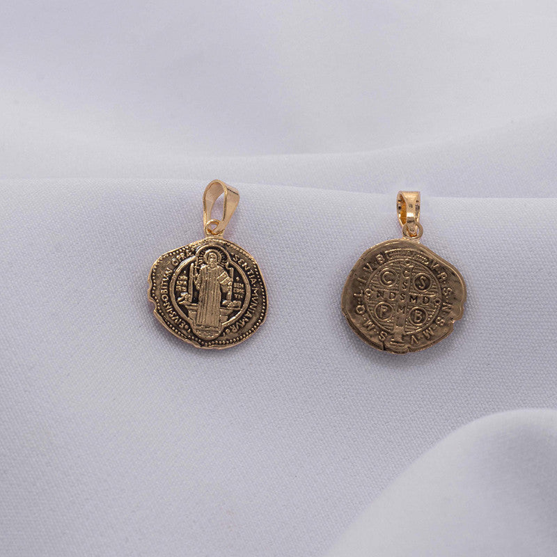 DIJE SAN BENITO REMARCADO ENVEJECIDO 706423A211