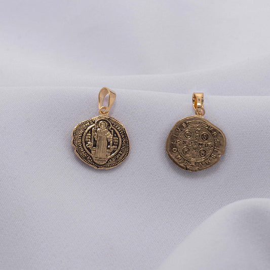 DIJE SAN BENITO REMARCADO ENVEJECIDO 706423A211