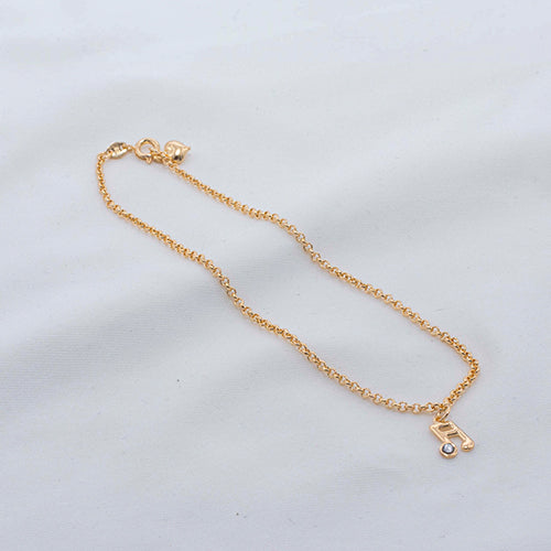 TOBILLERA NOTA MUSICAL ZIRCON 25CM 709062A204