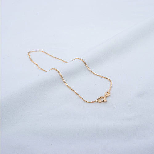 TOBILLERA CUBANA DIAMANTADA 1MM 24CM 709088A205