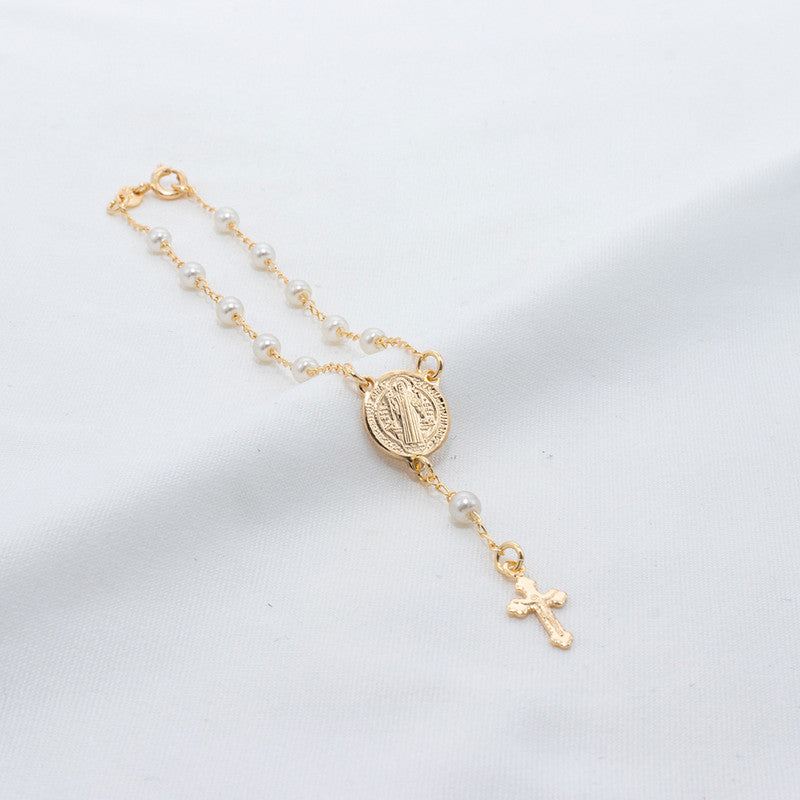 DENARIO PERLA CON SAN BENITO 716008A204