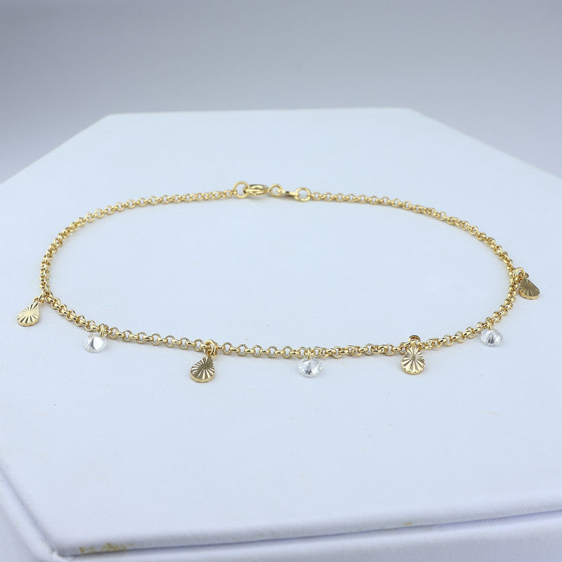 TOBILLERA GOTA SWAROVSKI 25CM 709106A207