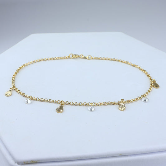TOBILLERA GOTA SWAROVSKI 25CM 709106A207