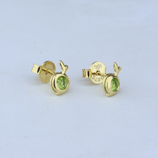 TOPO NARANJA CON ZIRCONES LT 4*7MM 711571