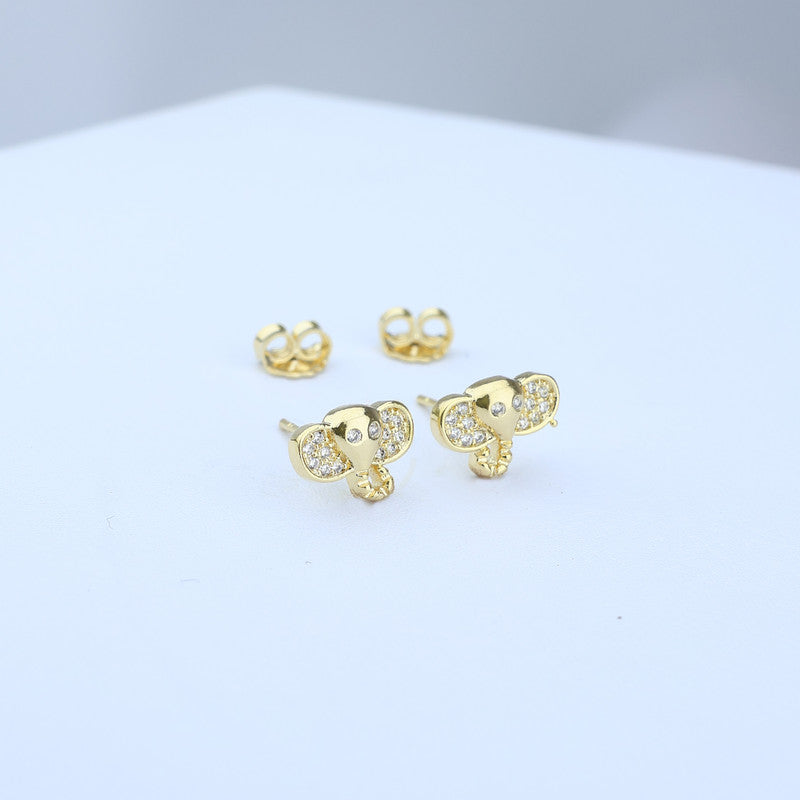TOPO CARA ELEFANTE 11*8MM CON ZIRCONES CRISTAL 711519