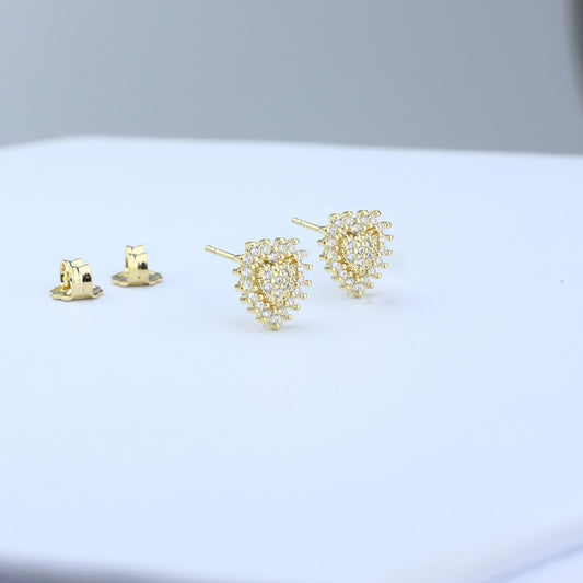 TOPO CORAZON 8*9MM BORDE ZIRCONES CON PUNTOS Y CENTRO ZIR 711509