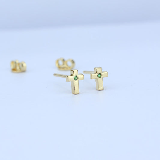 TOPO CRUZ PUNTO ESMERALDA 4*6MM 711545