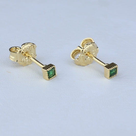 TOPO CUADRADO ZIRCON VERDE 2.7*2.7MM 711629